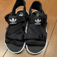 adidas キッズ サンダル ブラック　20cm