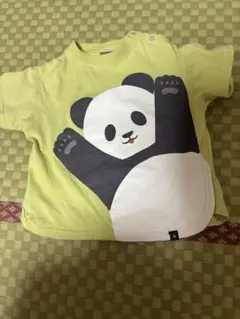 パンダプリントTシャツ（ライトグリーン）