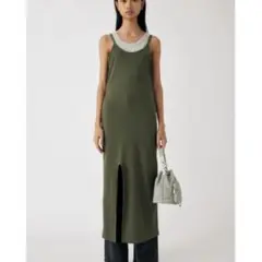 【本日限定セール】MOUSSY キャミワンピース グリーン