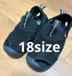 【美品】Hawkins Sport ブラック　水陸両用メッシュサンダル 18.0