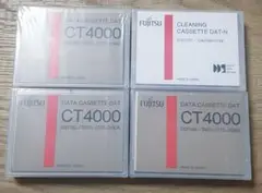 FUJITSU CT4000 ×3本 u0026 クリーニングカセット ×1本