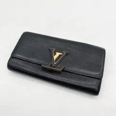 定番✨ ルイヴィトン 長財布 カプシーヌ ブラック 黒 ピンク