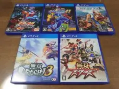 PS4ソフト 無双 ワンピース ロックマン 仮面ライダー 5本まとめ売り