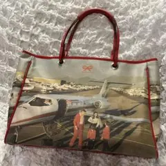 月末お値下げ　ANYA HINDMARCH 転写プリント バッグ　大容量　豹柄 ANYA HINDMARCH アニヤハインドマーチ ナイロン レザー 転写