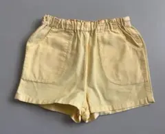 ファミリア　ショートパンツ　イエロー　100