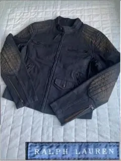 ラルフローレン デニムシングルライダース サイズL