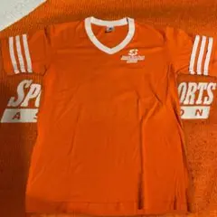 【即日発送】 90s ヴィンテージTシャツ USA製 オレンジ スポーツ