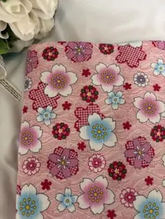 和柄ドビー生地　桜の花　2m