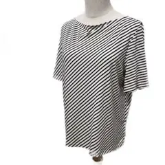 【新品未使用】H&M ストライプ 半袖　カットソー　トップス　 ボートネック