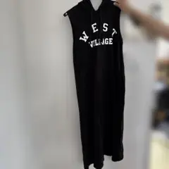 WEST VILLAGE フード付きロングワンピース　Ｌ