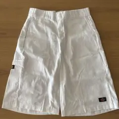 【美品】Dickies loose ハーフパンツ w30 美品　M ホワイト　白