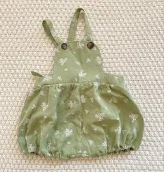 ［新品］花柄オーバーオール 80