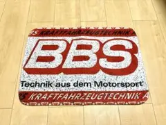 BBS ホイール　レッド　ラグマット　40cm×60cm スタンス　USDM