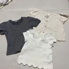 美品　テータテート　淡色　くすみカラー　半袖Tシャツ　3枚セット　80　女の子