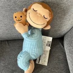 【プライズ】おさるのジョージ　Lぬいぐるみ　にっこりねんね
