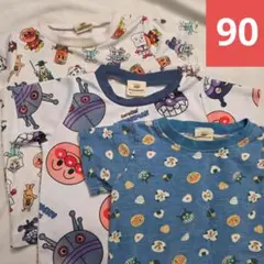 アンパンマン　総柄　 Tシャツ　まとめ売り 90