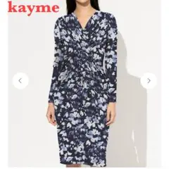 大きいサイズ13♡ 極美品 kay meネイビーベラ ヴィーナスワンピース