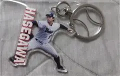 ヤクルトスワローズ　長谷川宙輝　スワポン　アクリルキーホルダー　ボール型