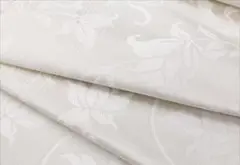 新品未仕立 博多帯 八寸名古屋帯 白地 花柄 仕立代込み