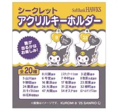 ソフトバンクホークス シークレット アクリルキーホルダー クロミ モイネロ