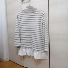 SEASON REASON ストライプ 長袖Tシャツ L