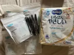 ムーニー母乳パッド108枚 *1 母乳バッグ80ml *5 マーカーペン*5