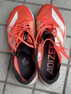 ADIZERO ランニングシューズ オレンジ　　23.5センチ