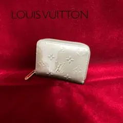 【美品】 ルイヴィトン モノグラム ジッピーコインパース メタリゼグレー 財布