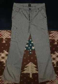 EDWIN Premiere チェック柄フレアパンツ