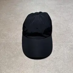 Unknown ナイロンキャップ　帽子　無地　ロングビル　黒　ブラック