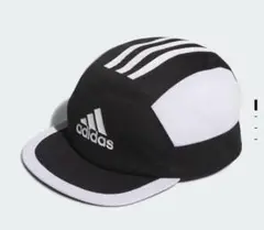 adidas ストライプデザインキャップ ブラック/ホワイト