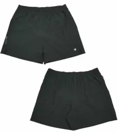 新品XL黒チャンピオンCHAMPION 5インチスポーツショーツハーフパンツ