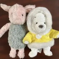 (8-101)くまのプーさん、ピグレット(クラシックプー)ぬいぐるみセット