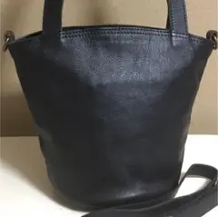 美品 本革 牛革 バングラレザー ハンドバッグ ショルダーバッグ