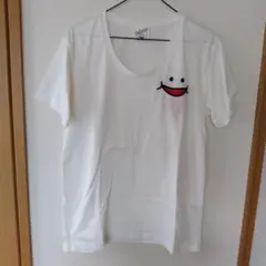 アップスマイル　Ｔシャツ白　　半袖　Lサイズ