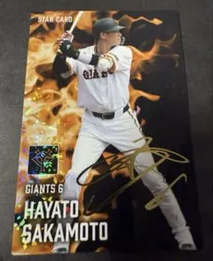 プロ野球チップス 坂本 勇人 金箔サイン 2025 スターカード