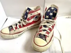 00's CONVERSE オールスター 星条旗 US5 24cmハイカット