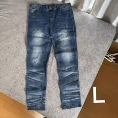 U.S.BOARDER スキニーデニム L ダークブルー