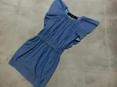 Drawer ドゥロワー デニム ワンピース ブルー 36