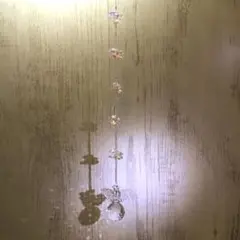 ご依頼✩︎⡱シルバーの羽をつけた天使のサンキャッチャー✩︎⡱30mmクリスタル✩︎⡱