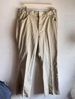 70s ディッキーズ　グッドレギュラー　アメリカ　ベージュ　パンツ　ボトム　古着