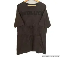 METALLICA スカルプリント Tシャツ ダークグレー