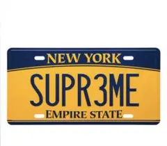 Supreme license plate