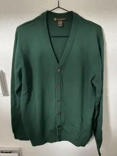 HARRITON ダークグリーン カーディガン