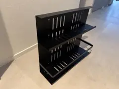 サンワダイレクト デスク下収納ラック 幅40cm Lサイズ ブラック