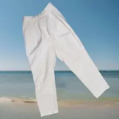 ホワイトパンツ FREEサイズ ポリエステル100%