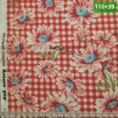 Mrs.march's Retoro pop英字マーガレットチェック赤レッド