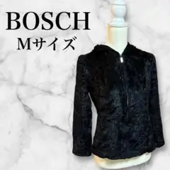 BOSCH ボッシュ フードジャケット M パーカー ブラック レディース