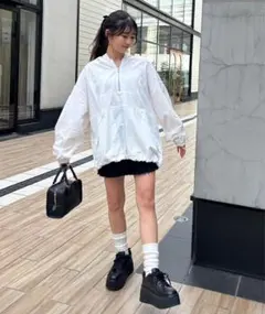 one after another nice clap アノラックパーカー