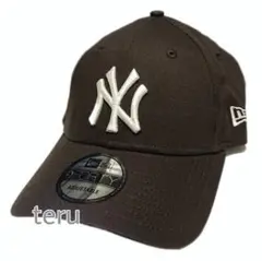 ニューエラ 正規品 NY ヤンキース ブラウン 茶色 アイボリー 白 帽子